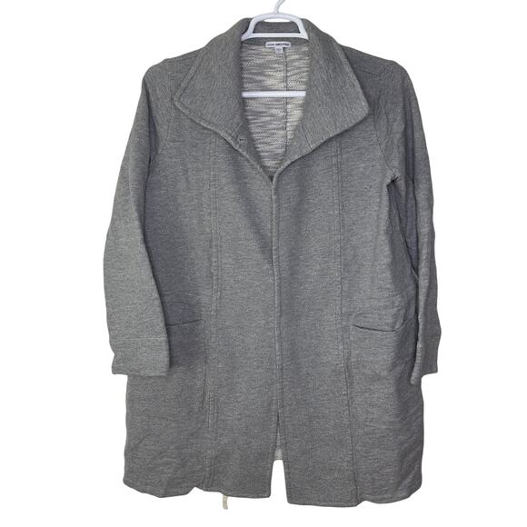 James Perse Standard Women's 4 Gray Open Cardigan Light Jacket One Button - Picture 1 of 7